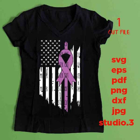 Usa American Flag, Breast Cancer Awareness, American Flag, Breast Cancer Pink Ribbon, Distressed flag Svg, PNG, Dxf, usa flag