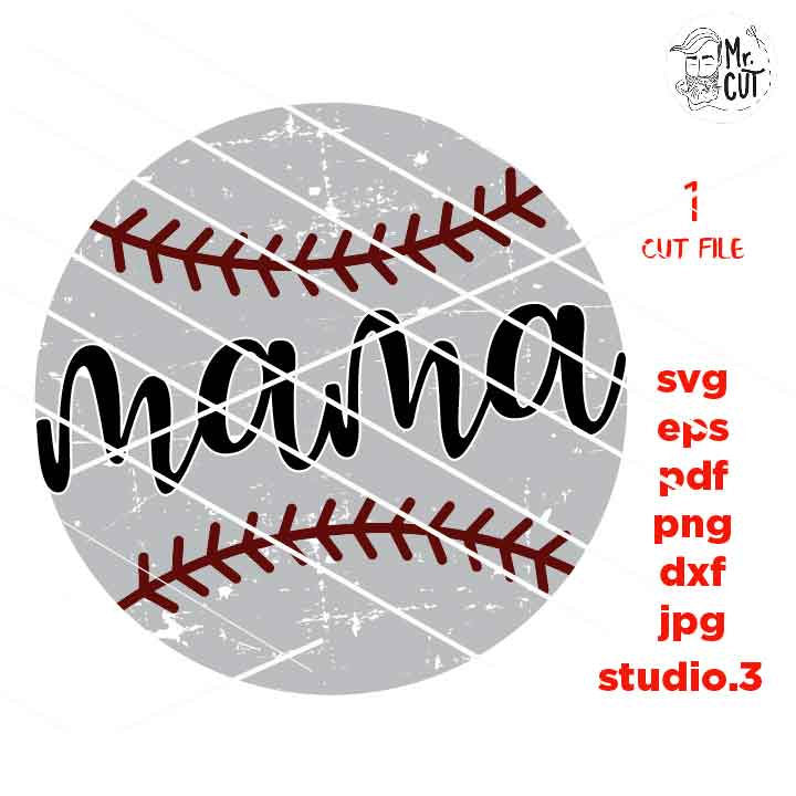 baseball mama svg, mother t shirt svg, baseball shirt, mom shirt baseball SVG, DxF, EpS, cut file, jpg mirrored, mom tee shirt