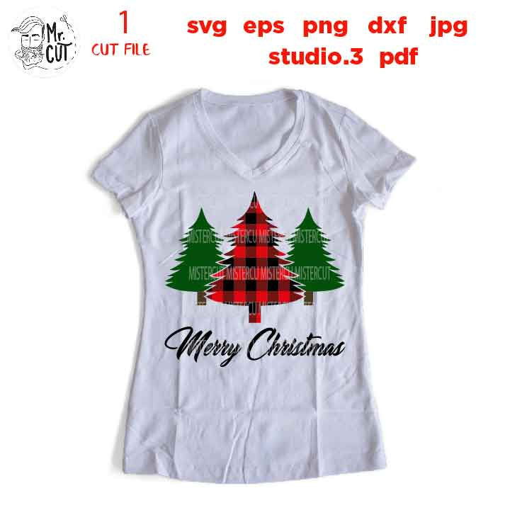 Merry Christmas Svg, Christmas Svg, Holiday Svg, Winter Svg, DxF, EpS, cut file, jpg mirrored, png, christmas dxf, christmas sign svg, plaid