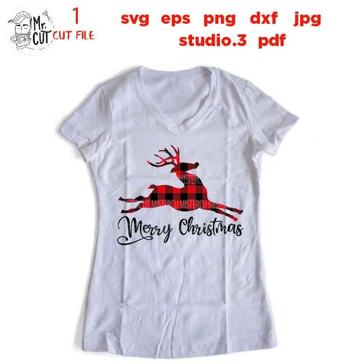 Merry Christmas Svg, Christmas Svg, reindeer Svg, Winter Svg, DxF, EpS, cut file, jpg mirrored, png, christmas dxf, christmas sign svg