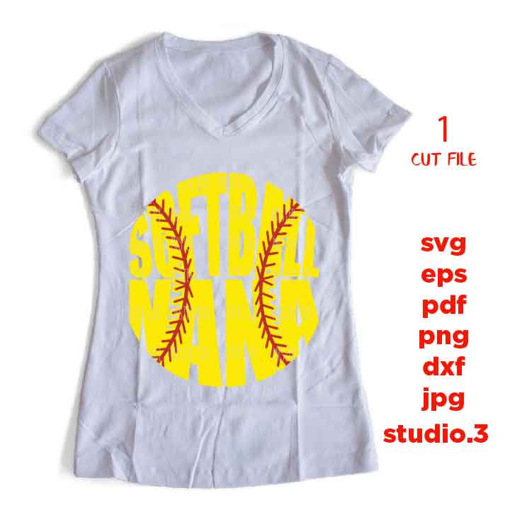 Softball nana SVG, PNG, Dxf, jpg paper transfer, grandma svg, Softball svg, grandma tee shirt, grandma dxf, Softball t shirt, nana svg