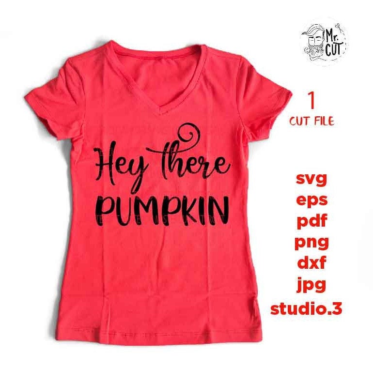 Hey There Pumpkin Svg, Fall Svg, Fall Quote Svg, Fall Svg Design, Autumn svg, Thanksgiving svg, Farmhouse, png, jpg transfer, cut file