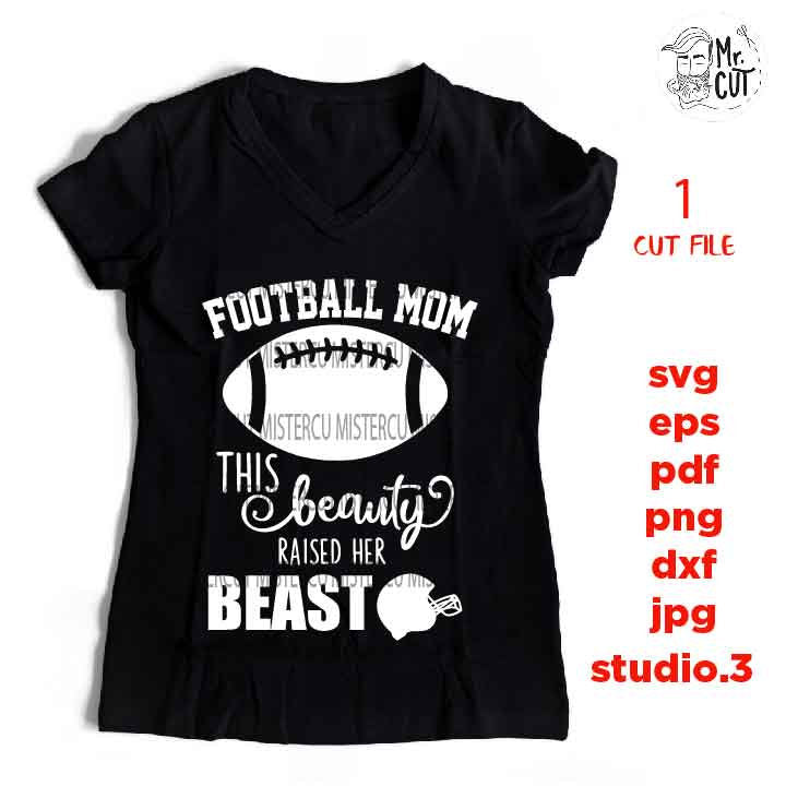 football mom cut file, football svg, sports SVG, PNG, Dxf, mirrored jpg, football mom, football tee shirt, football t shirt