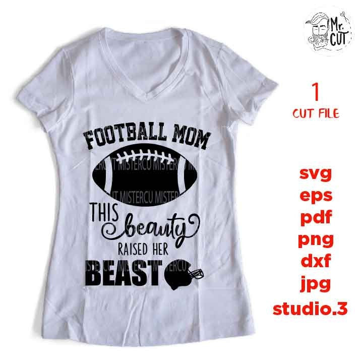 football mom cut file, football svg, sports SVG, PNG, Dxf, mirrored jpg, football mom, football tee shirt, football t shirt