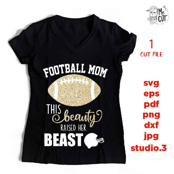 football mom cut file, football svg, sports SVG, PNG, Dxf, mirrored jpg, football mom, football tee shirt, football t shirt