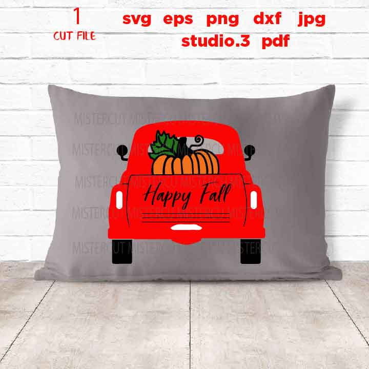 Fall truck svg, Pumpkin Truck SVG, vintage truck, happy fall yall svg, Thanksgiving SVG, pumpkin fall truck png, jpg mirrored, cut file