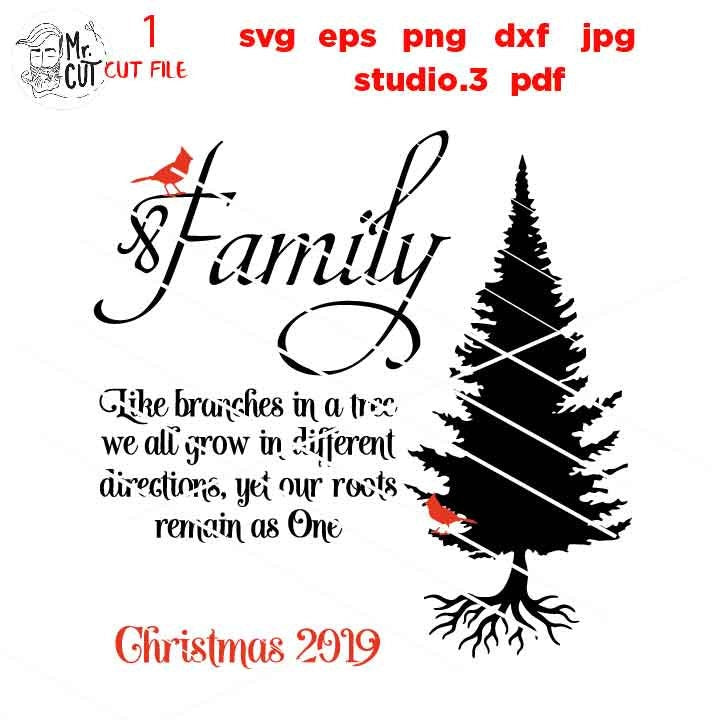 Family christmas svg, our roots run deep, family christmas svg, family sign svg, Christmas svg, dxf png, jpg transfer, christmas 2019