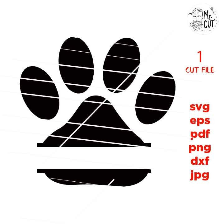 Paw Print frame SVG, Dog sign svg, Dog Lover, dxf, jpg transfer, cut file, Dog svg, pet name