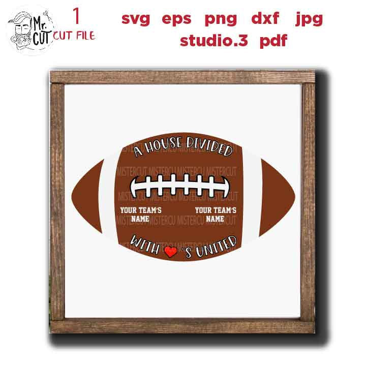 svg files, a house divided svg, football, SVG, PNG, Dxf, jpg mirrored, hearts united svg, family svg, baseball logo svg, family divided