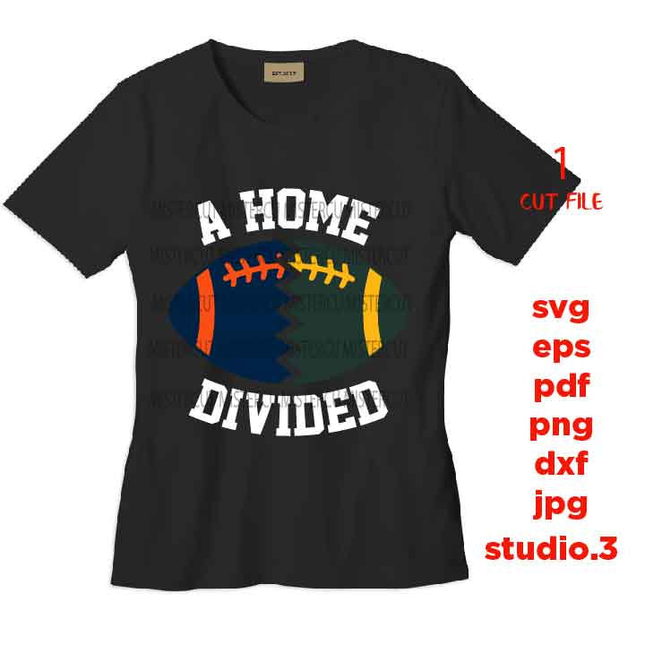 svg files, a house divided svg, football, SVG, Dxf, eps, cut file hearts united svg, family svg, baseball logo svg, family divided