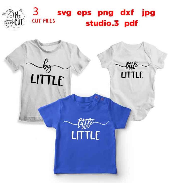 Big little, Middle little, and Little little bundle SVG, DXF, EpS, jpg reverse, cut file, Cousin SVG, Cutting File, kids svg, siblings svg