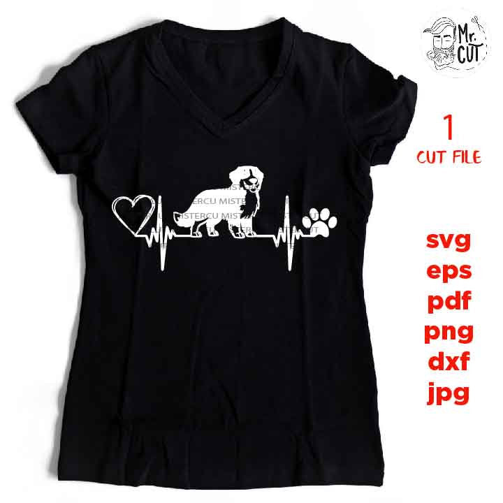 Bernese Mountain Dog heart, svg files, svg files for cricut dog, dog mom, svg file dog silhouette, eps, jpeg, png, dog print, Berner shirt