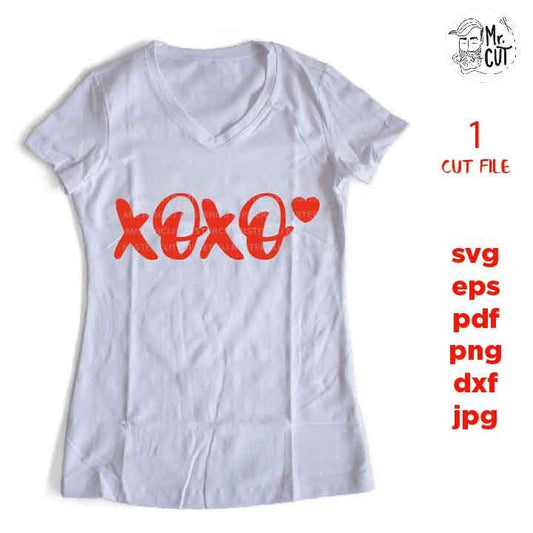 xoxo, I Love You Svg, Valentine’s Day Svg, Teacher Svg, kisses, Kiss shirt Svg,