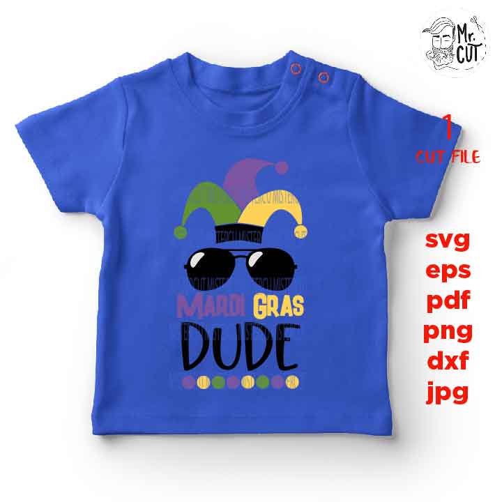 mardi gras dude, Svg, kid shirt design, boy shirt, Mardi Gras Clipart, Mardi Gras Cutting Files, dxf, pdf, Design T-shirt, jpg mirrored, png