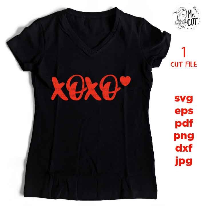 xoxo, I Love You Svg, Valentine’s Day Svg, Teacher Svg, kisses, Kiss shirt Svg,