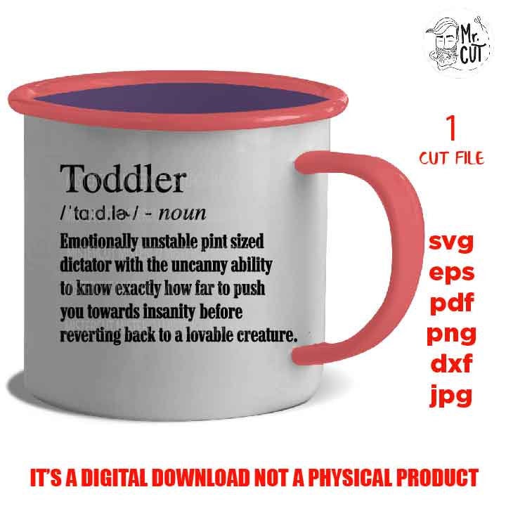 definition toddler cut file, dxf, jpg, kids svg, boy svg, girl svg, funny svg, tshirt svg, kids cutting file, kids printable, kids shirt svg