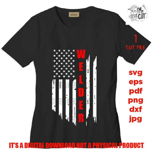 USA flag svg, welder svg, worker usa Flag, welder Distressed Flag, Distressed flag Svg, PNG, Dxf, usa flag, welder tee shirt