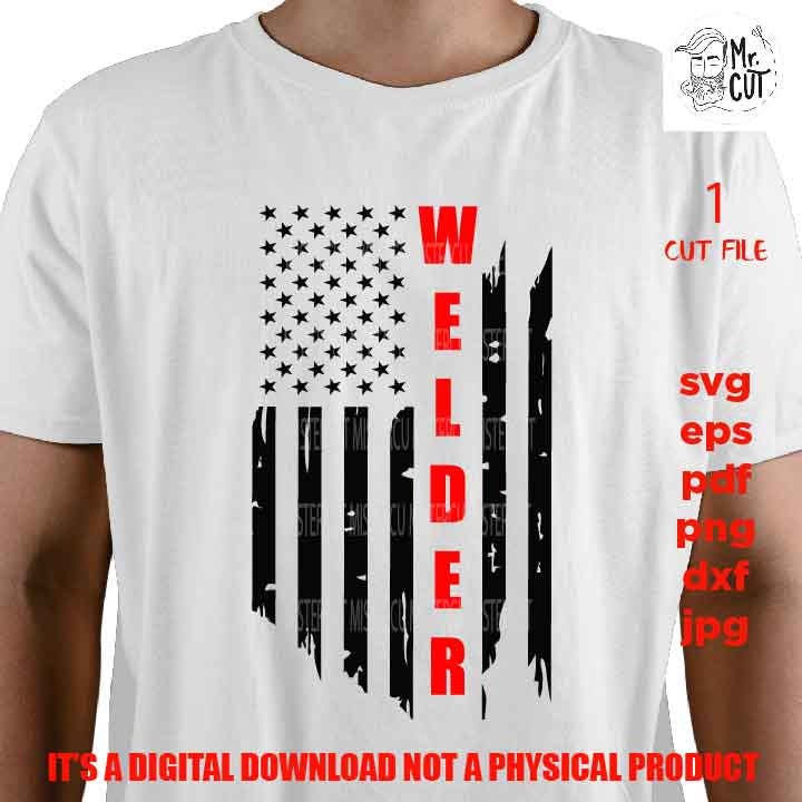 USA flag svg, welder svg, worker usa Flag, welder Distressed Flag, Distressed flag Svg, PNG, Dxf, usa flag, welder tee shirt