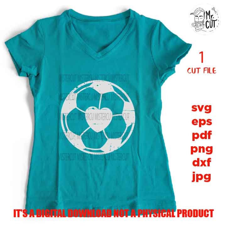 Soccerball with swash, SVG instant download, design for cricut or silhouette, dxf, studio.3, png, eps, jpg files