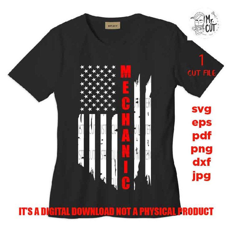 USA flag svg, mechanic svg, worker usa Flag, mechanic Distressed Flag, Distressed flag Svg, PNG, Dxf, usa flag, mechanic tee shirt