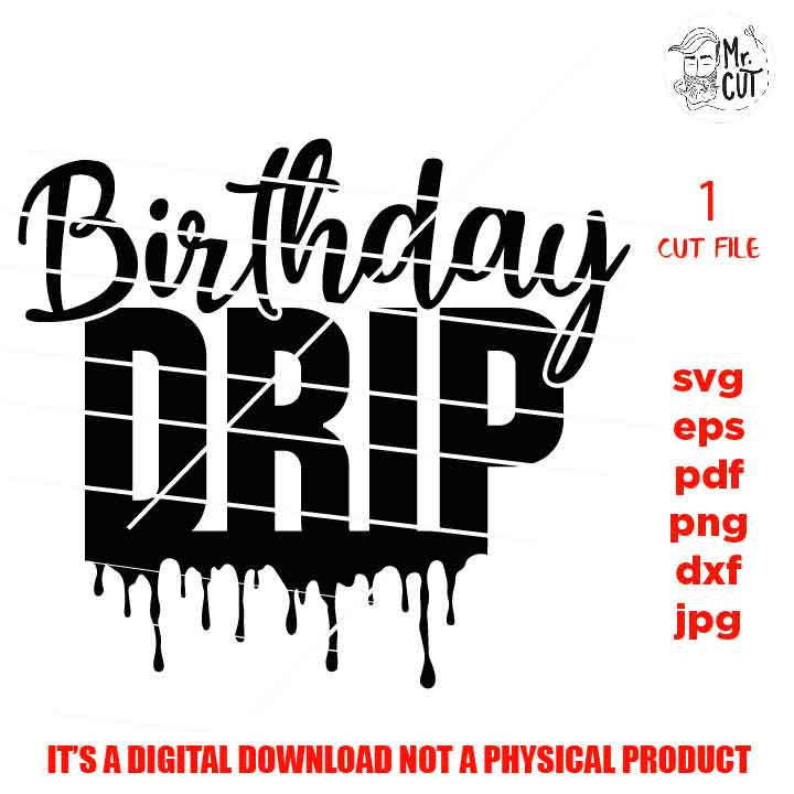 birthday drip svg, DxF, EpS, jpg reverse, birthday shirt black queen svg, cut files, Sexy Diva Glitter Design, melanin dripping svg