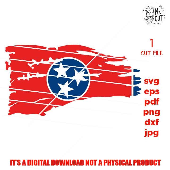 Tennessee Flag distressed SVG, flag svg, Tennessee flag shirt vector design svg, independence, rise, jpg, png, dxf,  svg, titans, tri stars