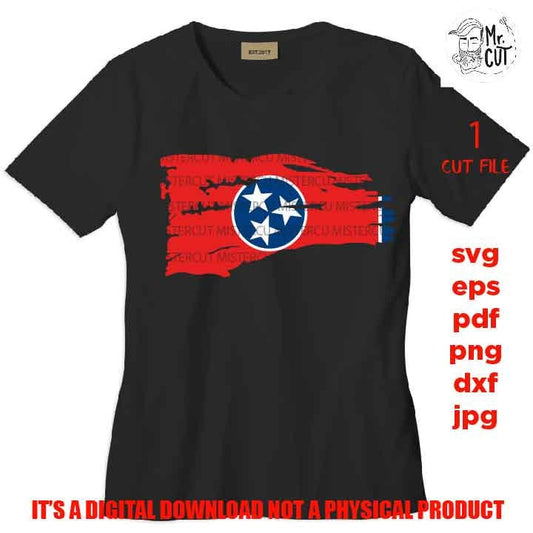 Tennessee Flag distressed SVG, flag svg, Tennessee flag shirt vector design svg, independence, rise, jpg, png, dxf,  svg, titans, tri stars