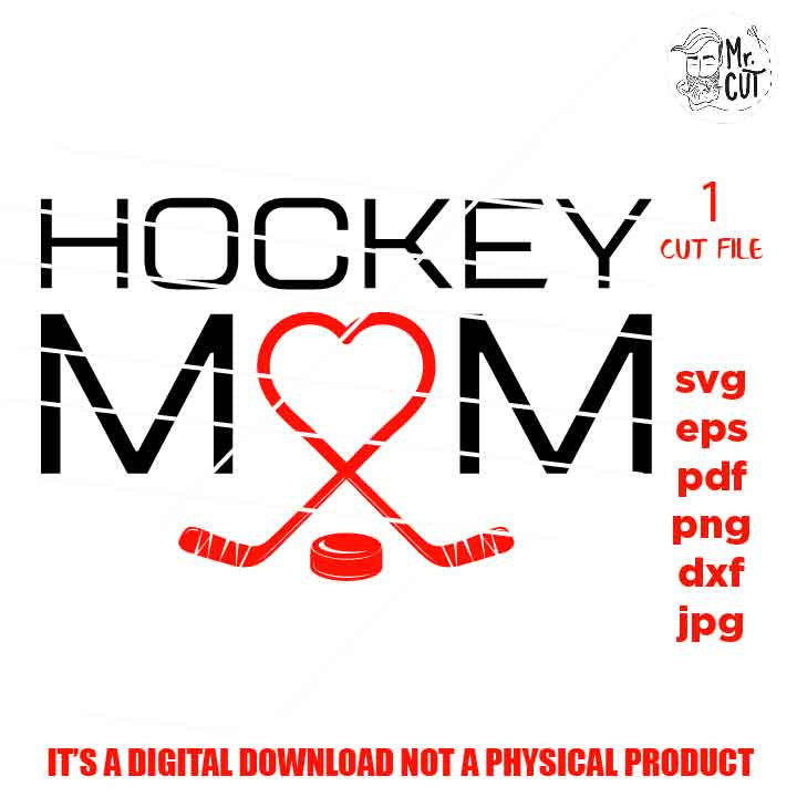 hockey mom shirt vector design, svg files, sports SVG, PNG, Dxf, mirrored jpg, hockey vector design, hockey shirt, hockey mother shirt dxf