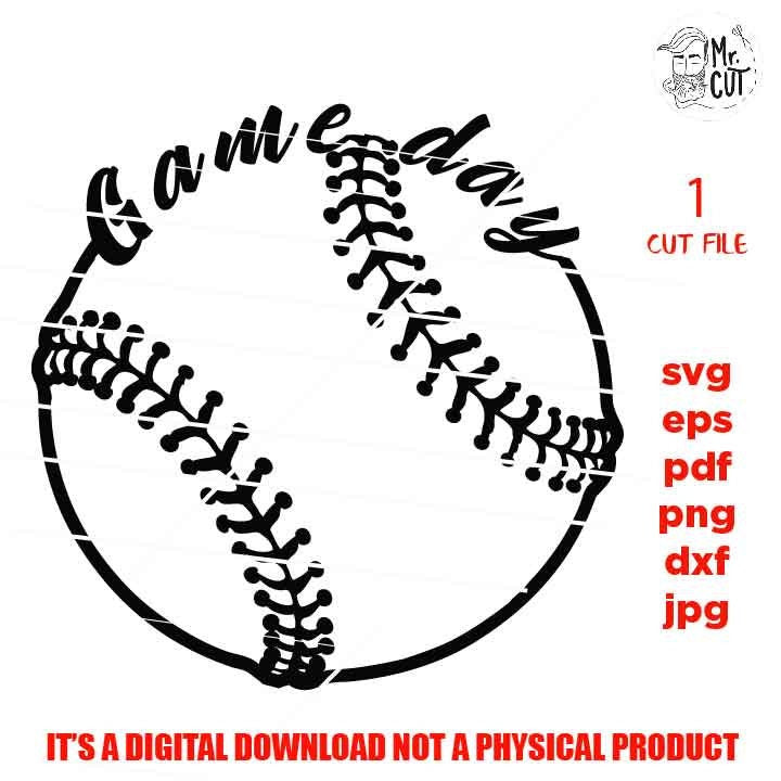 game day svg, Baseball, laces, ball, SVG, PNG, Dxf, jpg reverse, Softball svg, baseball shirt vector design, Softball shirt vector design