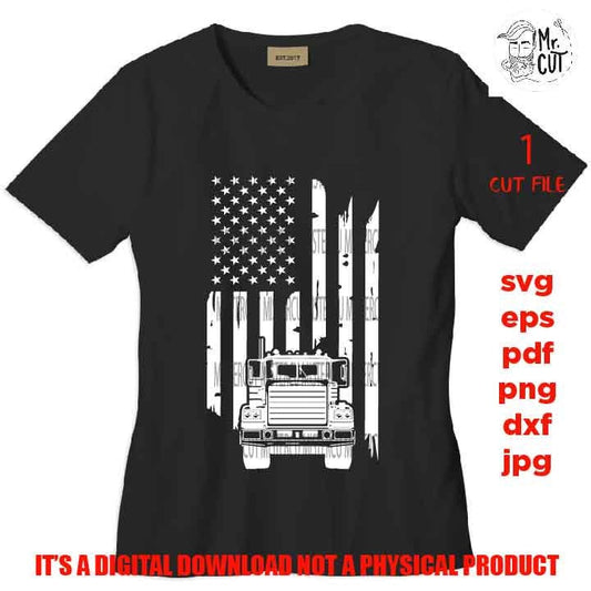 driver Svg, usa Distressed flag Svg, PNG, Dxf, mirrored jpg, american flag, USA flag, truck shirt vector design, Vehicles Recovery Shirt