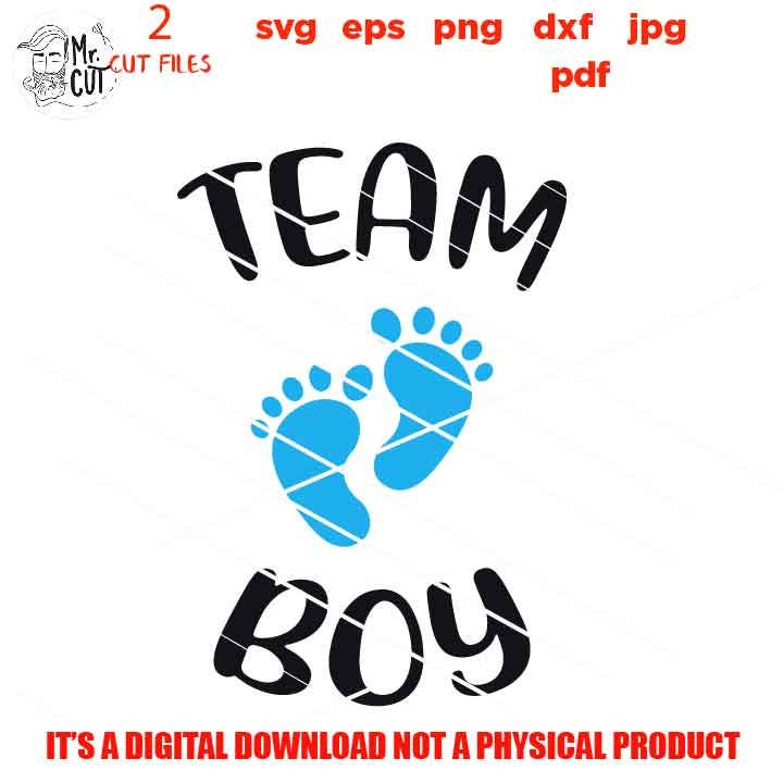 Team girl team boy SVG, DxF, EpS, cut file, png high resolution, jpg transfer, Printable Digital, baby feet, boy, girl, gender reveal party