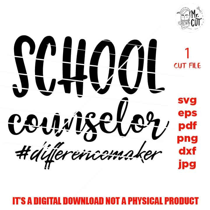 school counselor svg, difference maker, No Victory Too Smal teacher dxf, teacher svg, Teacher Shirt, eps, png, jpg mirrored, cut file