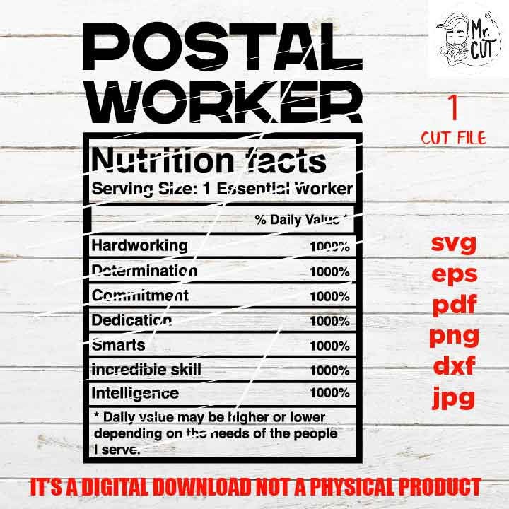 postal worker facts shirt vector design, sign svg, postal worker idea gift, sign Svg, PNG high resolution, Dxf, eps, pdf, essential worker