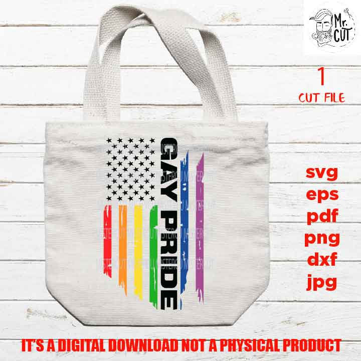 USA flag svg, gay pride Flag shirt vector design, sign gay pride idea gift, Distressed Flag Svg, PNG, Dxf, eps, pdf usa flag, LGBTQ svg