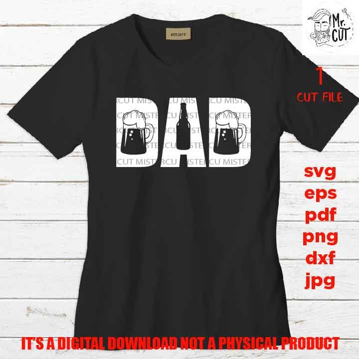 dad beer, Grandpa Svg, father shirt vector design, Day reveal, beer lover dxf, jpg reverse, cut file, png high resolution, father's day