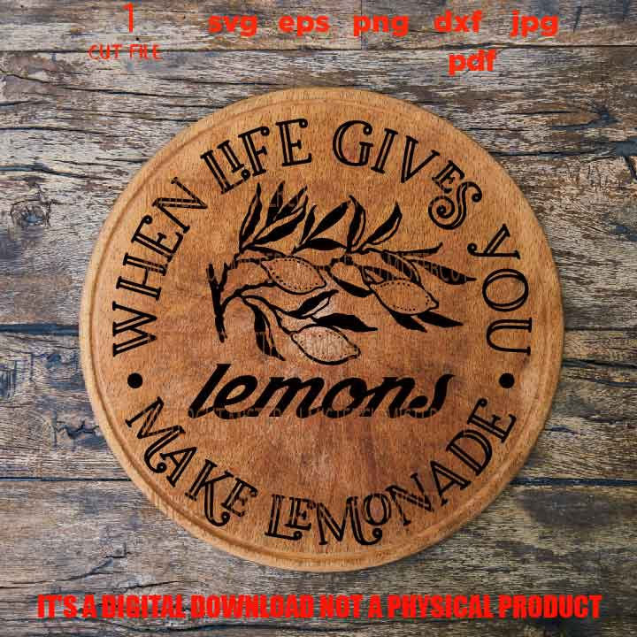 when life gives you lemons make lemonade svg, Rustic Lemonade Design, Farmhouse Sign, Fresh Squeezed Lemonade dxf, cut file, eps, png, jpg