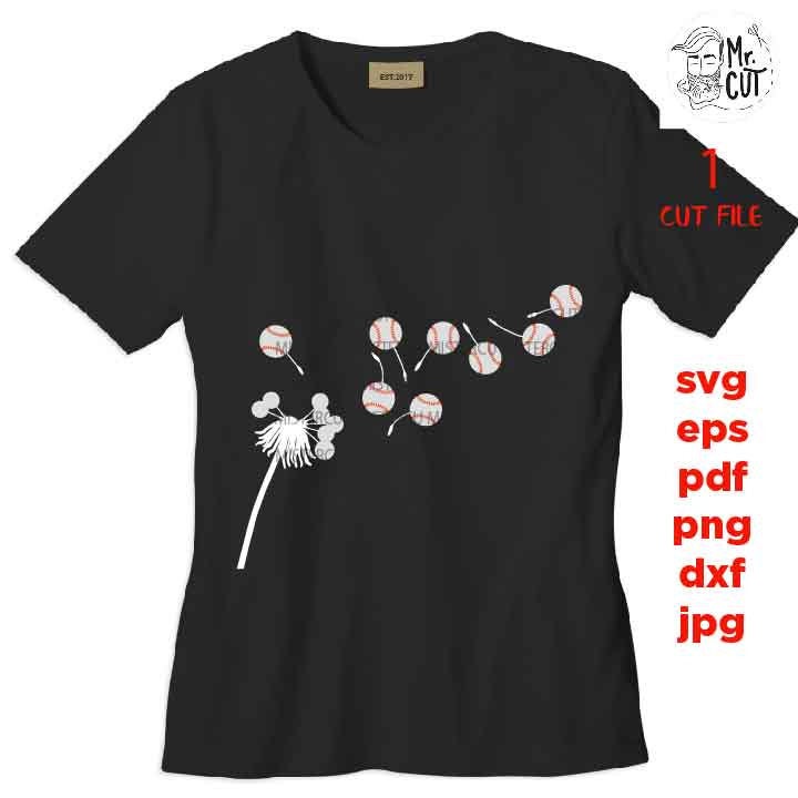 softball svg, shirt vector design, png, jpg, baseball svg, dandelion svg, softball mom svg, baseball mom SVG, Dxf, eps, baseball Sister svg