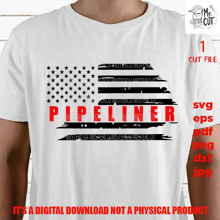 pipeliner Svg, pipeliner Distressed USA flag Svg, PNG, Dxf, mirrored jpg, american flag, USA flag, bulldozer Vehicles Shirt, bulldozer svg