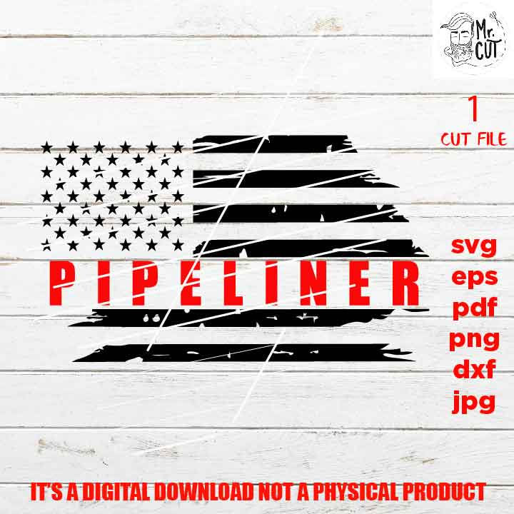 pipeliner Svg, pipeliner Distressed USA flag Svg, PNG, Dxf, mirrored jpg, american flag, USA flag, bulldozer Vehicles Shirt, bulldozer svg