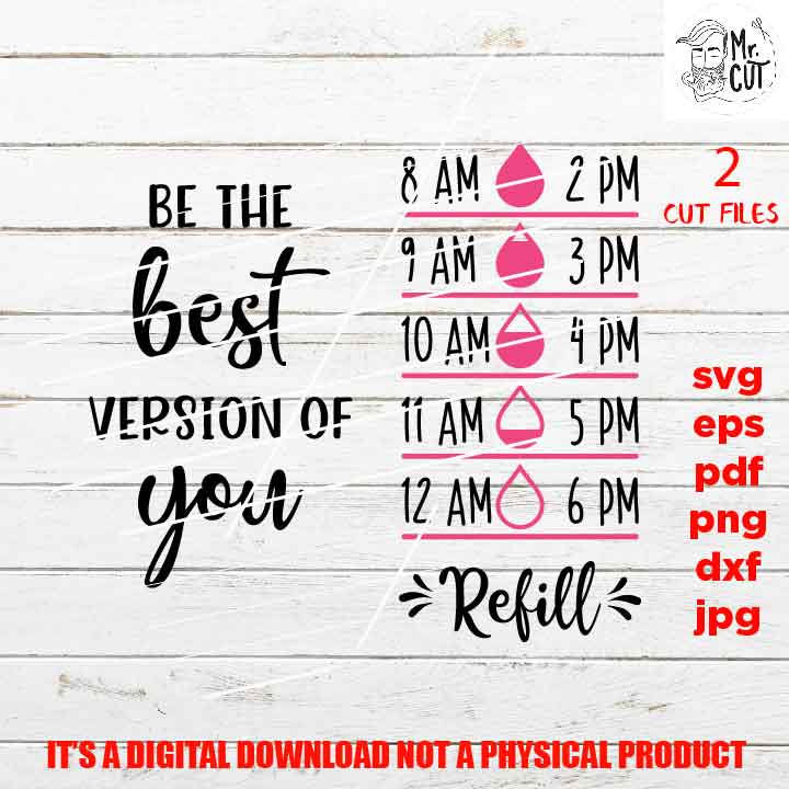 Water tracker SVG, Water bottle SVG, Water tracker cut File, Water tracker, jpg mirrored,png high resolutio, eps, mother's gift idea,