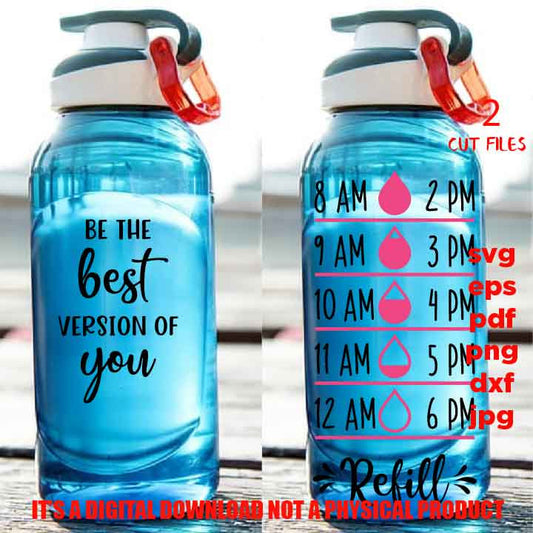 Water tracker SVG, Water bottle SVG, Water tracker cut File, Water tracker, jpg mirrored,png high resolutio, eps, mother's gift idea,