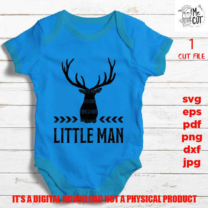 Baby Deer, Hunting,  bodysuit vector design, Boho SVG, Nursery, Nature, Buck, Baby Boy, Newborn, Toddler, Antlers, SVG, DxF, EpS, png