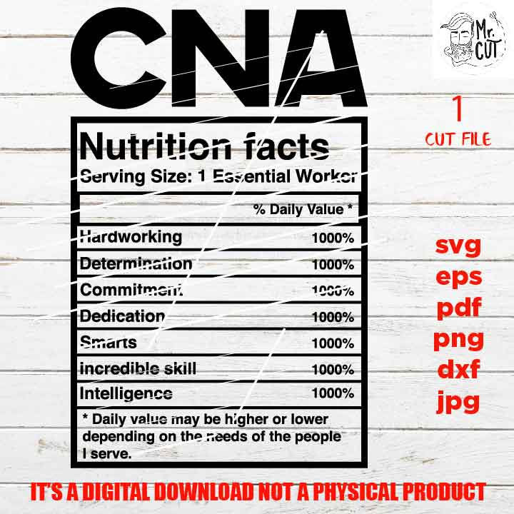 CNA facts shirt vector design, sign, Certified Nursing Assistant idea gift, sign Svg, PNG high resolution, Dxf, eps, pdf, essential worker