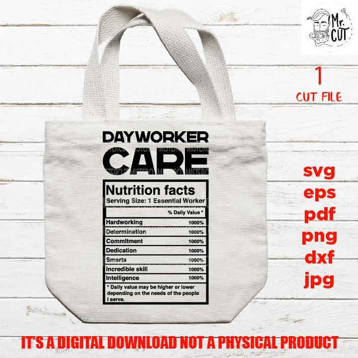 dayworker care facts shirt vector design, sign, child working idea gift, sign Svg, PNG high resolution, Dxf, eps, pdf, essential worker