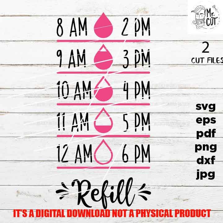 Water tracker SVG, Water bottle SVG, Water tracker cut File, Water tracker, jpg mirrored,png high resolutio, eps, mother's gift idea,