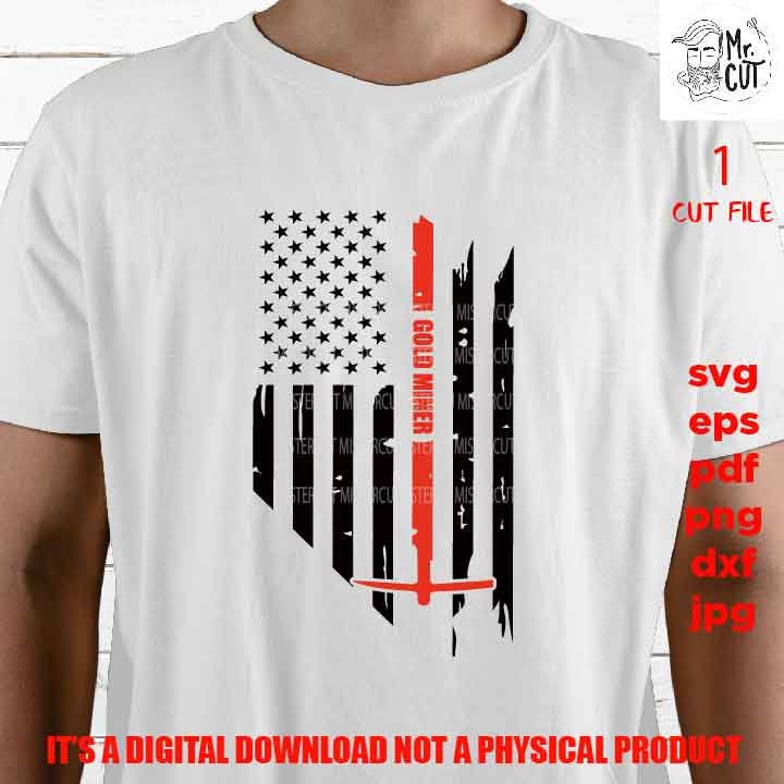 USA flag nevada svg, gold miner Flag shirt vector design, sign miner idea gift, Distressed Flag Svg, PNG, Dxf, eps, pdf usa flag, miner svg