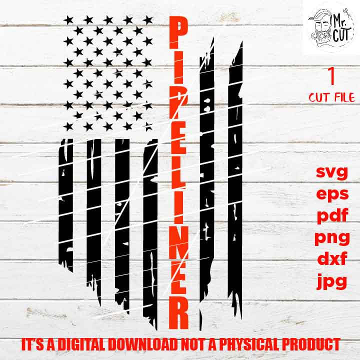 pipeliner Svg, pipeliner Distressed USA flag Svg, PNG, Dxf, mirrored jpg, american flag, USA flag, bulldozer Vehicles Shirt, bulldozer svg