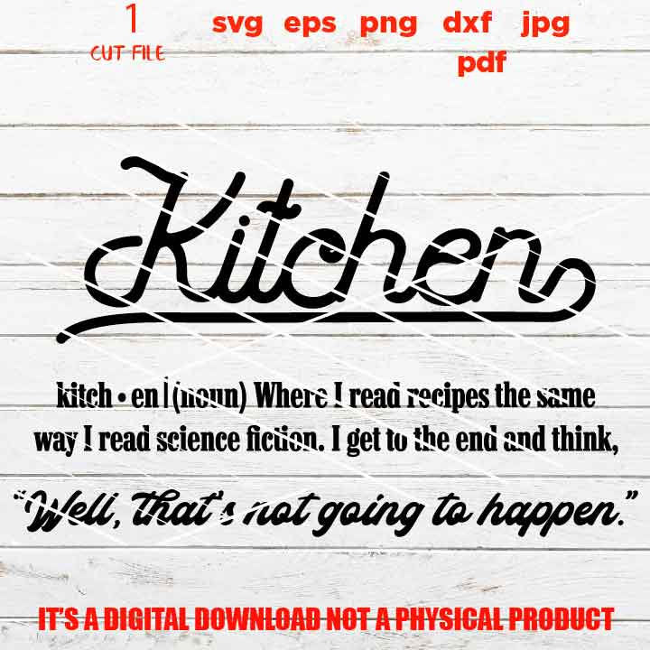 Kitchen recipe science fiction svg, Housewarming dxf, jpg, funny kitchen sign svg, pot holder design, png, pdf eps, vector design cut file