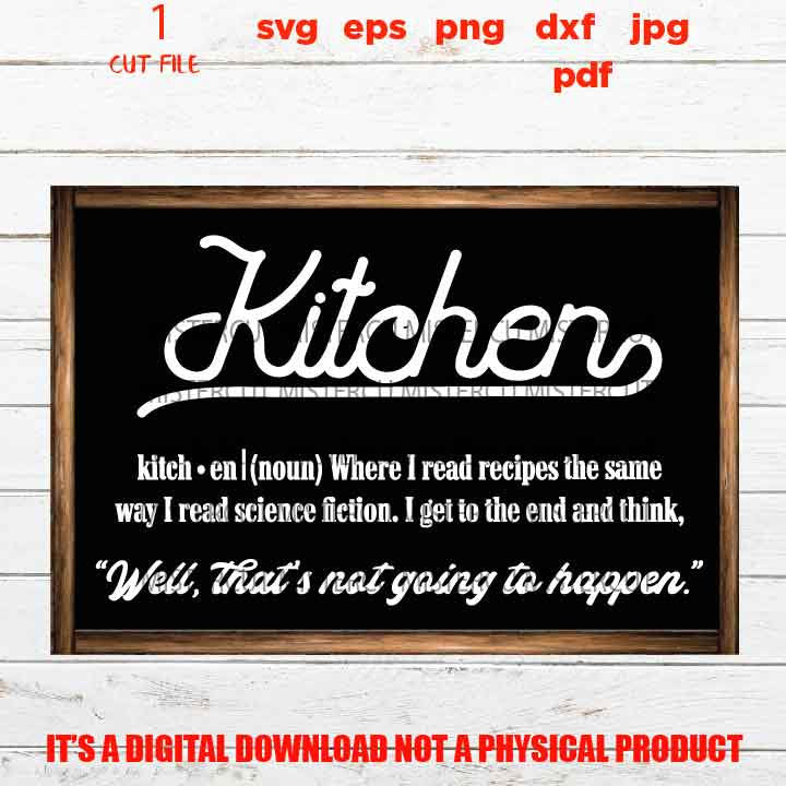 Kitchen recipe science fiction svg, Housewarming dxf, jpg, funny kitchen sign svg, pot holder design, png, pdf eps, vector design cut file