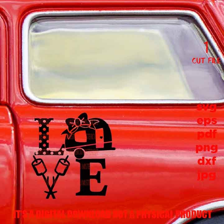 love camping trailer outdoor love, outdoor lover shirt, DXF, EpS, png high resolution, jpg, shirt cut file, marshmellow shirt vector, camp